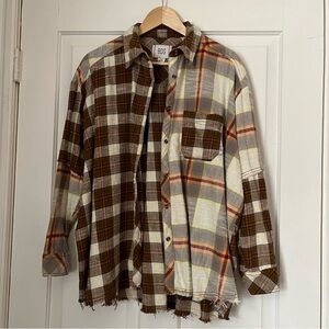 BDG One Way Or Another Plaid Flannel Button-Down Shirt | small